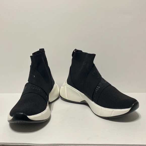 Juicy Couture Y2K Inspired Streetwear Black Platform NEW Knit Sock Sneakers Sz.8 - Picture 6 of 10
